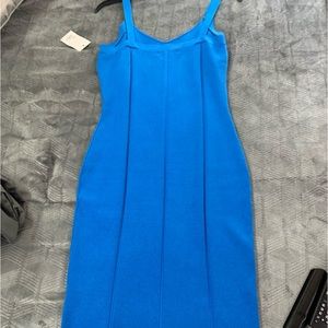 Beautiful vibrant blue soft dress